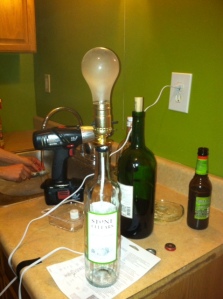 wine lamp